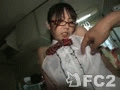アダルト動画:コスプレメガネさんに中出し